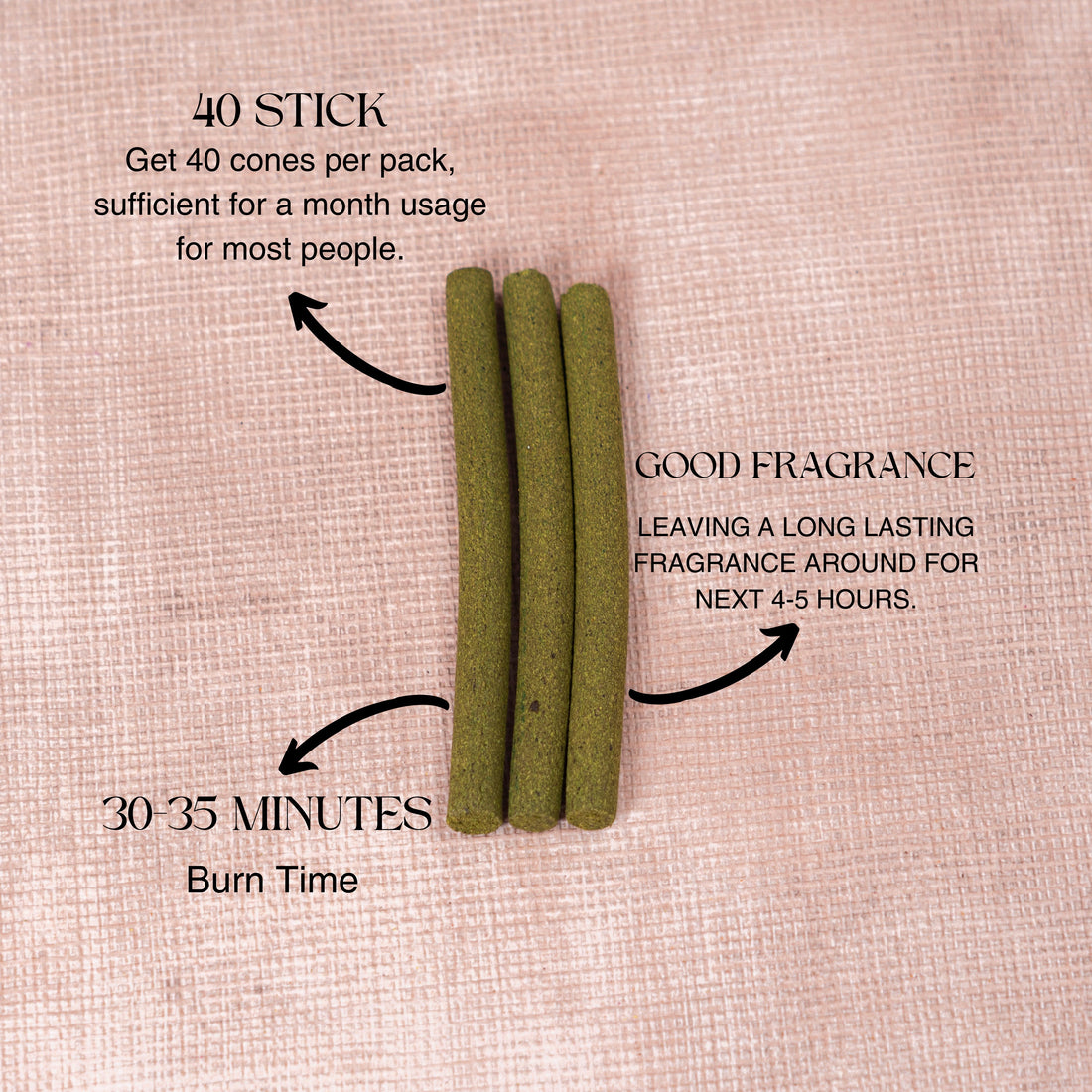 Mogra Charcoal-Free Dhoop Sticks | 150 GM (Approx. 50 Sticks)+ Free Stand