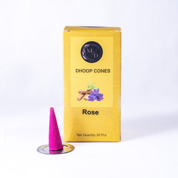 Loban Charcoal-Free Dhoop Cones | 150 GM (Approx. 50 Cones)+ Free Stand